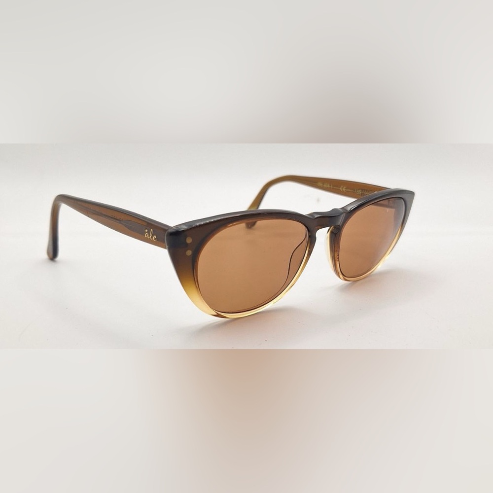 Ale 604-1 Brown Translucent Oval Sunglasses Frames Only